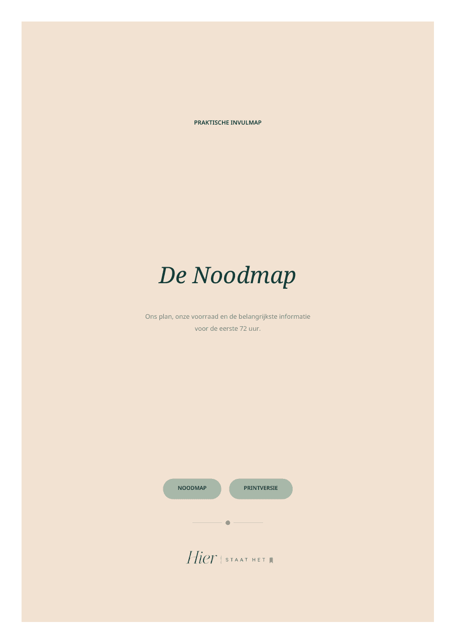 Voorblad van De Noodmap