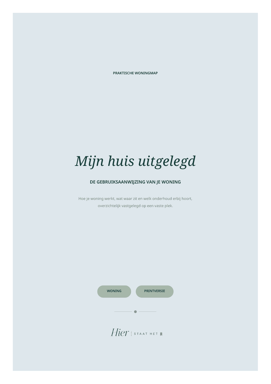 Voorblad van Mijn huis uitgelegd